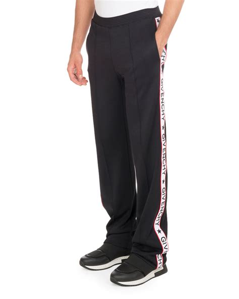 mens givenchy track pants|Givenchy track pants logo.